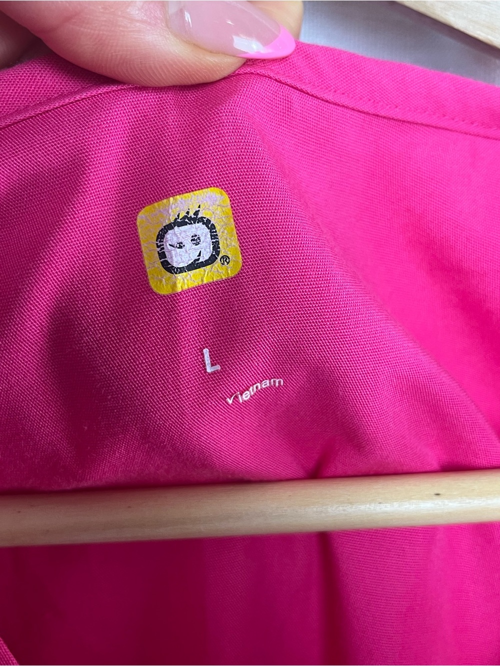 WonderWink Pink Scrubs Shirt with Zipper Size L - Picture 8 of 9
